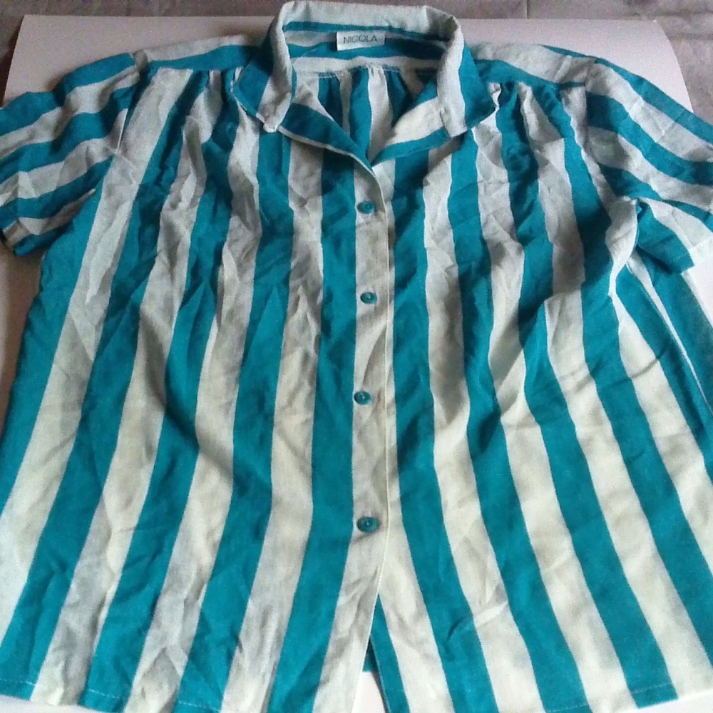 Vintage NICOLA striped shirt